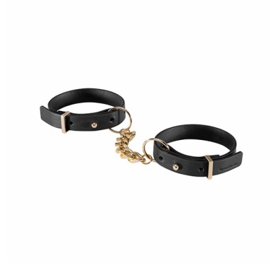 Kajdanki - Bijoux Indiscrets Maze Thin Handcuffs Black